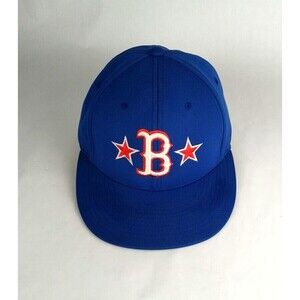 Boston Red Sox Hat Blue Baseball Cap SM-MD Richardson Flat Brim Flex Fit #27